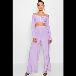 Ruched Top and Wide Leg Trouser Co-ord